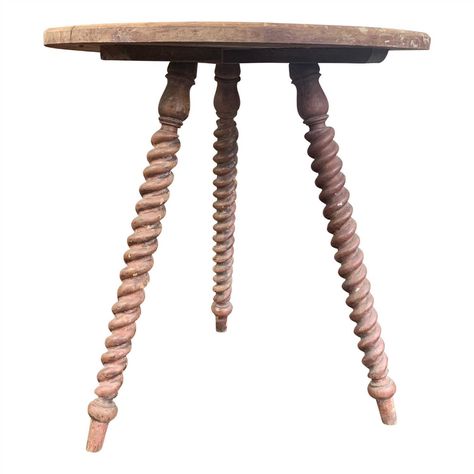 Lot 3361 - A gypsy table, with barley twist legs, Sink Table, Vintage Side Table, Barley Twist, Leg Design, Barley, Side Table, Auction, Twist, Google Search