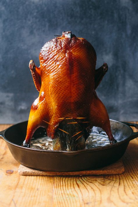 Cantonese Roast Duck – The Domestic Man Duck Recipes Whole Orange, Duck Recipes Whole, Poultry Brine, Chinese Roast Duck, Peking Duck Recipe, Duck Pate, Roasted Duck Recipes, Goose Recipes, Crispy Duck