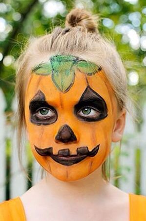 Rad pumpkin face paint Pumpkin Face Costume, Pumpkin Face Paint Ideas, Halloween Pumpkin Face Paint, Pumpkin Facepainting Ideas, Pumpkin Face Paint For Kids, Halloween Face Paint Pumpkin, Jack O Lantern Face Paint, Face Paint Pumpkin, Easy Halloween Face Paint For Kids