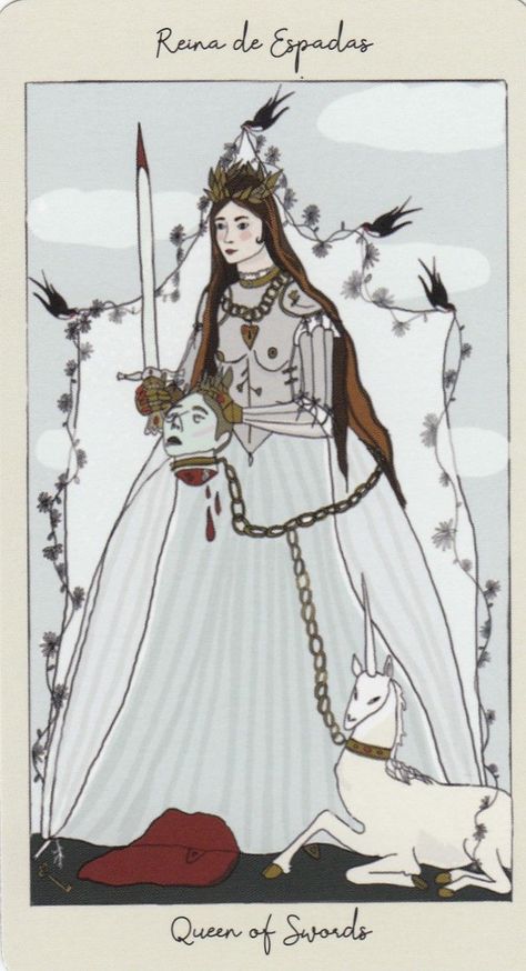 Queen Of Swords, Tarot Tattoo, Swords Tarot, Tarot Magic, Tarot Art, Fantasy Costumes, Tarot Card, Tarot Decks, Swords