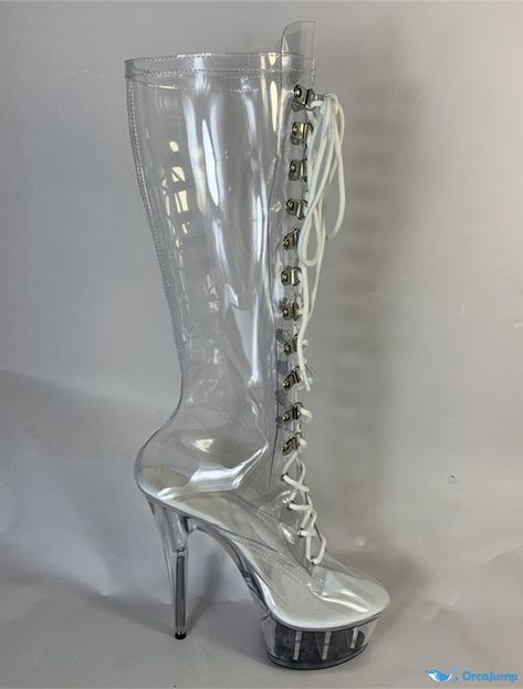 OrcaJump - Womens Pole Dancing Shoes Performance Clear Sole Stiletto Boots Platform Slim High Heels Round Toe Zipper Adults Clear Product Description Style Platform, Boots Category Pole Dancing Shoes, Dance Boots Upper Materials PU Leather Outsole Materials PVC Heel Height(inch) 6-8 Actual Heel Height (cm) 16.9926 Heel Type Slim High Heel Lining Material Satin Size Chart Size Foot Width Foot Length 35 7.2 cm / 2.8 inch 22.3 cm / 8.8 inch 36 7.4 cm / 2.9 inch 23.2 cm / 9.1 inch 37 7.6 cm / 3.0 in Style Platform Boots, Clear Boots, Dance Boots, Boots Platform, Dancing Shoes, Platform Stilettos, Stiletto Boots, Crazy Shoes, Pole Dancing