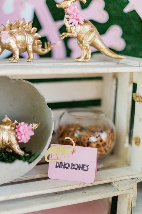 Pink Gold Dinosaur Party, Fancy Dinosaur Party, Pink Dino Birthday Party, Pink Dino Party, Pink Dinosaur Party Decorations, Baby Girl Dinosaur Baby Shower Ideas, Dinosaur Bachelorette Party, Dinosaur 2nd Birthday Party Girl, Girl Dinosaur Baby Shower Ideas