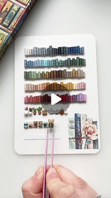 Dasha — Polymer Clay Artist on Instagram: "All bookcase earrings will now come with the option to select shelf decorations 🥳  Which ones would you add?  #polymerclay #polymerclaycreations #polymerclayjewelry #polymerclayartist #polymerclayart #clayjewelry #polymerclayloves #fimocreations #myfimo #handmade #handmadewithlove #handmadejewelry #handmadegifts #polymerclaytutorial #handmadebooks #bookshelf" Polymer Clay Storage, Clay Storage, Shelf Decorations, Art To Sell, Clay Artist, Handmade Books, Polymer Clay Tutorial, Polymer Clay Creations, Clay Tutorials