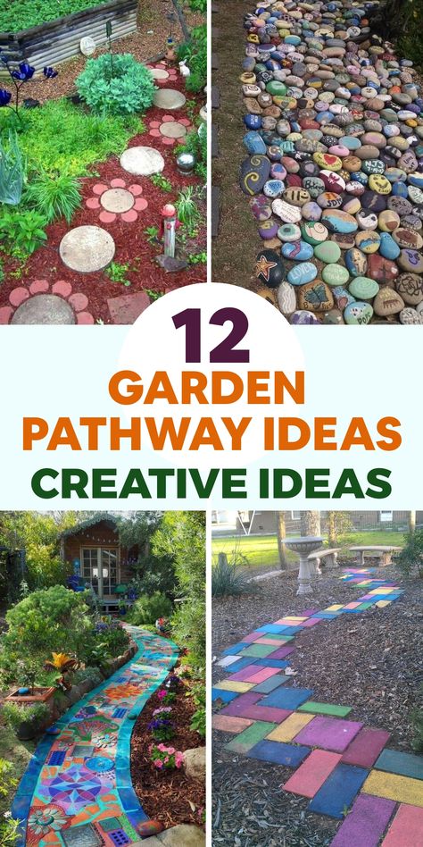 Enhance the allure of your outdoor space by reinventing your garden with these imaginative ideas for garden pathways. Construct a chic and contemporary pathway using oversized concrete pavers or stepping stones, meticulously arranged to achieve a modern appeal. Incorporate easy-to-care-for ground cover plants amid the stones to infuse a hint of organic sophistication. Watch as your pathway evolves into a fashionable centerpiece within your garden sanctuary. Opt for minimalistic elegance that seamlessly blends functionality with style in every step you take outdoors. Natural Stepping Stone Pathway, Pavers Pathway, Diy Garden Pathway, Stepping Stones Pathway, Large Concrete Pavers, Garden Pathway Ideas, Irrigation System Diy, Stepping Stone Pathway, Diy Kids Table