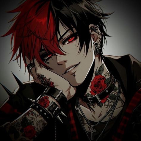 Anime Photo Profile Cool, Red Hair Anime Guy, White Hair Anime Guy, Emo Art, Roleplay Characters, Anime Guys Shirtless, Cool Wallpapers Cartoon, Cool Anime Guys, Arte Fantasy