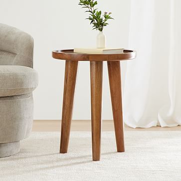 Hewitt Side Table (18") Living Room Side Tables, Modern Rustic Style, Seaside Apartment, Florida Getaway, Muted Earth Tones, Holly House, Midcentury Furniture, Room Neutral, Scandinavian Living Room