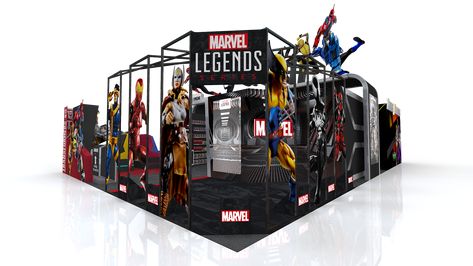 HASBRO COMIC CON. on Behance Cloud Event, Marvel Comic Con, Activation Booth, Expo Ideas, Design Boards, Design Exhibition, Exhibition Stall, Comic Store, Exhibition Booth Design