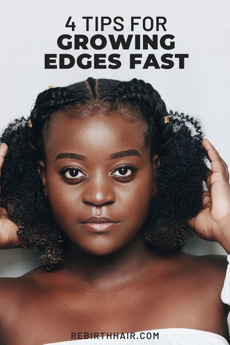 How To Grow Hair Edges Back Fast, Edge Regrowth Thinning Hair, Hairline Growth Black Hair South Africa, How To Grow Your Edges Back, Growing Back Edges, Growing Edges Back Hair Natural, Hair Edges Growth Tips, How To Grow Back Edges, Regrow Edges Natural Hair