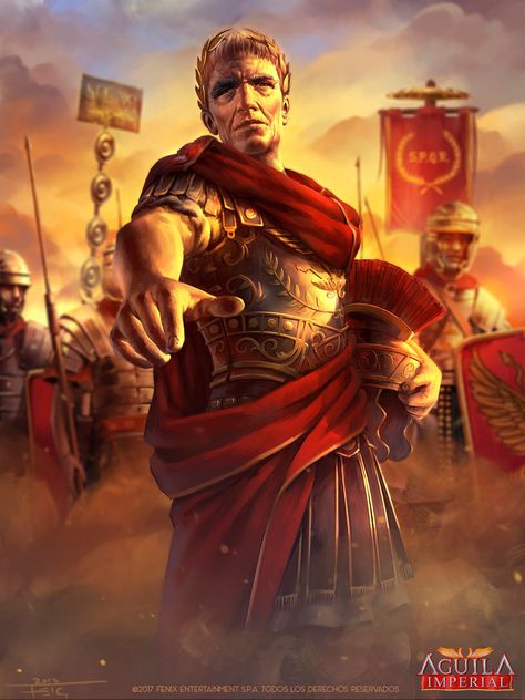 Julius Caesar by https://www.deviantart.com/feig-art on @DeviantArt Imperiul Roman, Roman Warriors, Roman Legion, Roman Republic, Ancient Warfare, Empire Romain, Roman Soldiers, Julius Caesar, Roman History