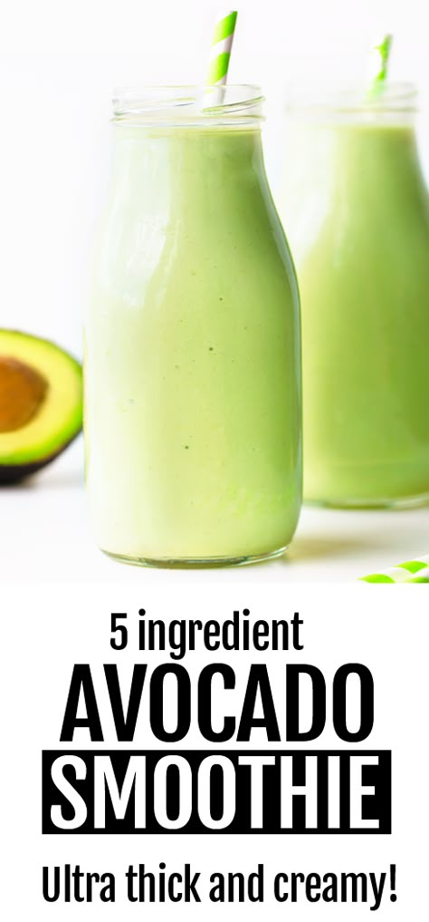 How to make the best easy avocado smoothie recipe #healthy #fitness #smoothie #avocado #vegan #recipe #creamy #banana #home #diy Avocado Drink, Avocado Milkshake, Avocado Shake, Chocolate Avocado Smoothie, Avocado Smoothie Recipe, Avocado Recipes Healthy, Vegan Smoothie Recipes, Chocolate Covered Katie, Avocado Dessert