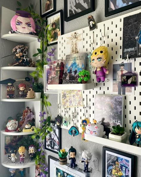 took some room pics while the sun was out ☀️ . . . . . #roomtour #anime #manga #mangacollection #figurecollection Anime Room Aesthetic, Anime Room Ideas, Anime Room Decor, Room Pics, Apt Ideas, Bedroom Desk, Anime Decor, Desk Ideas, Jotaro Kujo