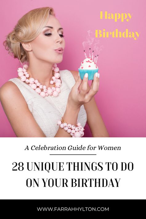 Celebrating your birthday doesn’t have to be the same old song and dance each year. You can make it an exciting day of adventure, tailored just for you. Get inspired with this birthday celebration guide – full of unique ideas to make you feel like the special woman that you are! https://farrahhylton.com/birthday-things-to-do/#happybirthday How To Spend Birthday, Celebrate Your Birthday, Friend Bucket List, Best Friend Bucket List, 61 Birthday, 38th Birthday, Sushi Party, 36th Birthday, Birthday Things