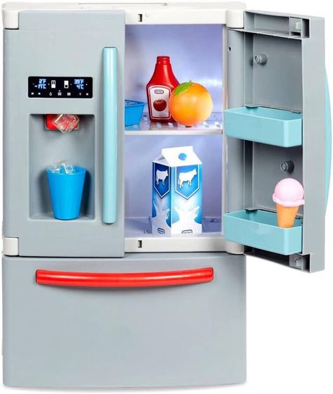 Little Tikes First Fridge - Interactive & Realistic Refrigerator - With Light & Sounds - Pretend Play Appliance for Kids Play Fridge, Playset Accessories, Kitchen Set Up, Kids Play Kitchen, Play Kitchen Sets, Pretend Play Toys, Unique Toys, Little Tikes, Toy Kitchen