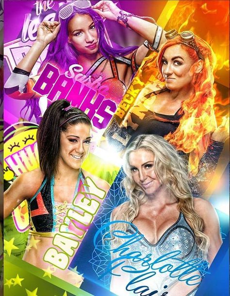 WWE Four Horsewomen The Four Horsewomen Wwe, Four Horsewomen Wwe, Wwe Women Wrestlers, Evolution Wwe, Bailey Wwe, Carmella Wwe, Women Wrestlers, Wwe Women's Division, Wwe Sasha Banks