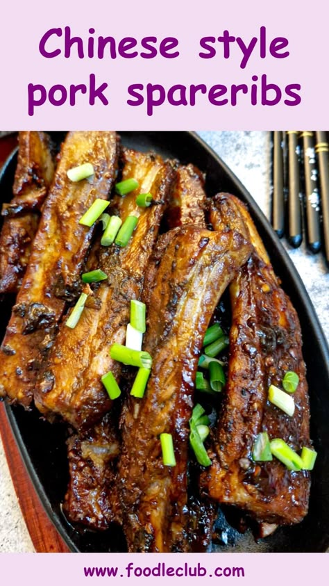 Chinese Pork Spare Ribs Recipe, Asian Spare Ribs Recipe, Spare Rib Recipes, Baked Spare Ribs, Asian Ribs Recipe, Cooking Pork Ribs, Oven Baked Pork Ribs, Pork Spare Ribs Recipe, Ribs Recipe Oven