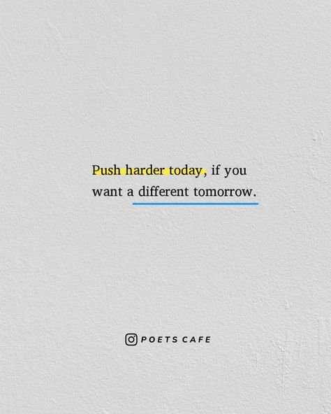 If you push hard today, you can break through your barriers and create a whole new tomorrow full of possibilities and success. With a little hardwork and dedication, you can make tomorrow the start of something better and more meaningful. Don't let your present challenges stop you from believing in the potential of tomorrow. Work hard, be creative and make it happen. You can create a brighter tomorrow. ♡ Tomorrow Will Be Better Quotes, Tomorrow Quotes, Energy Vibes, Now Quotes, Sport Quotes Motivational, Inspo Quotes, Minimal Wallpaper, Hard Work Quotes, Hard Quotes