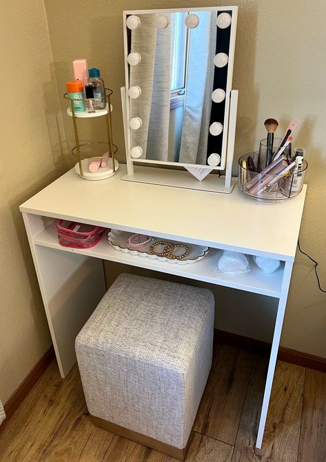 Compact Desk White - Room … curated on LTK Bunk Beds Small Room, Compact Desk, Compact Vanity, Mini Vanity, Compact Desks, My Bedroom Ideas, Small Vanity, School Desks, Diy Vanity