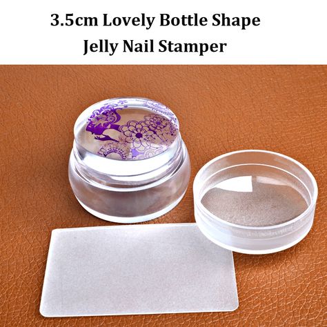 Cheap nail art stamper scraper, Buy Quality stamper scraper directly from China art stamper Suppliers: 2016 New Lovely Design Matte Nail Art Stamper Scraper with Cap Silicone Jelly 3.5cm Nail Stamp Stamping Tools Nagel Stamping, Stamping Nail Polish, Matte Nail Art, Solid Color Nails, Nail Art Stamping, Nail Stamper, Nail Art Stamping Plates, Transparent Nails, Manicure Diy