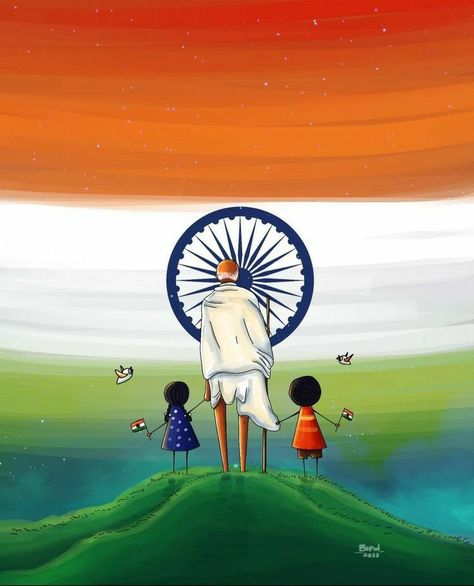 Indipendente Day Poster, 15august Drawing, 15 August Independence Day Sketch, Independence Day India Poster, Swachh Bharat Posters, Indian Flag Painting, Gandhi Painting, Urdu Sayri, Independence Day Art