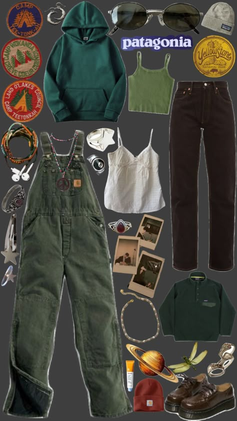 Colombia Outfits What To Wear, Pacific Northwest Outfit, Alaskan Outfits, Grunge Granola Aesthetic, First Day Of School Outfit Granola Girl, Flannel Outfits Granola, Gronola Girl Outfits Winter, Granola Style Outfits, Gronala Girl Fall