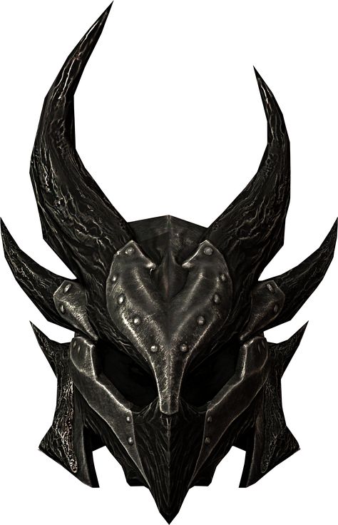 Daedric Helmet, Skyrim Masks, Daedric Armor, Skyrim Cosplay, Red Hood Comic, Heavy Armor, Helmet Armor, Dragon Armor, Dragon Artwork Fantasy