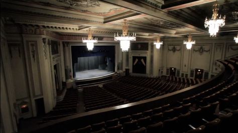 Hibbing High School Auditorium- this image doesn't do it justice. Boarding School Auditorium, Haunted High School Aesthetic, Auditorium Aesthetic, High School Auditorium, School Auditorium, Magic Things, School Dr, 2 Aesthetic, Minnesota Nice