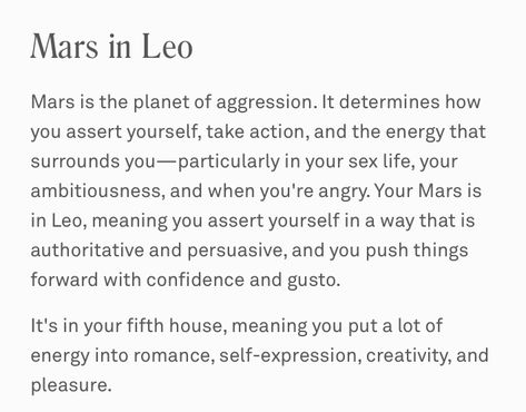 Mars In Leo Woman, Leo Mars Woman, Mars Leo, Mars In Leo, Leo Mars, Venus In Aries, Sun In Taurus, Leo Astrology, Chart Astrology