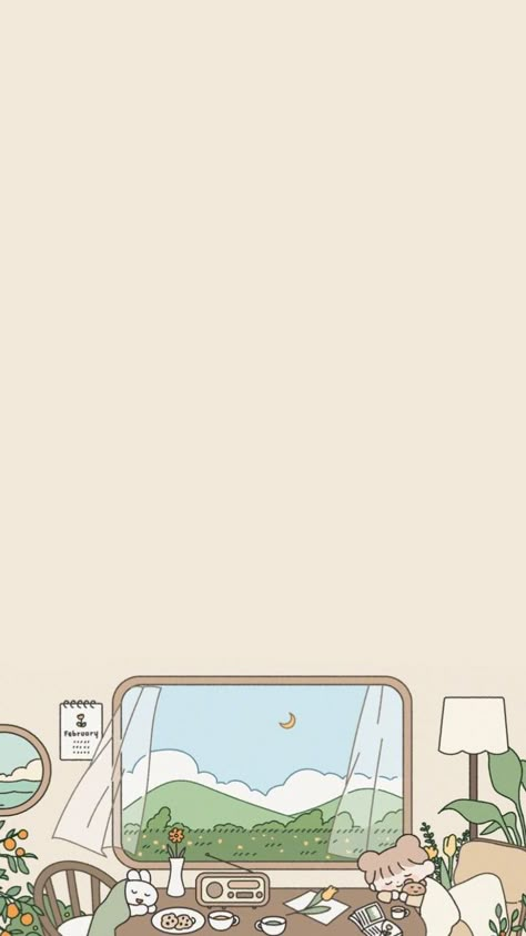 Beige Lockscreen Aesthetic Minimalist, Beige Aesthetic Cartoon, Beige Aesthetic Wallpaper Anime, Beige Lockscreen Aesthetic, Beige Aesthetic Lockscreen, Cute Beige Aesthetic, Beige Aesthetic Wallpaper, Wallpapers Cool, Cute Desktop