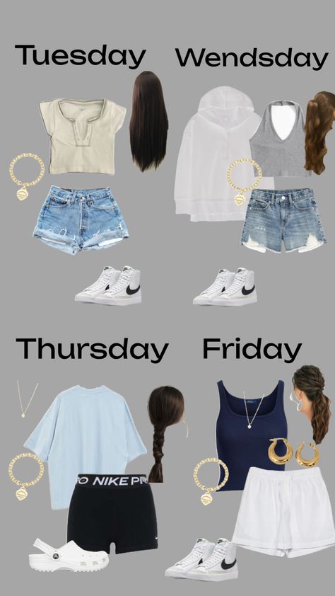 Hot Weather Outfits, Hairstyle Examples, Simple Outfits For School, Things I Need To Buy, Preppy Summer Outfits, Volleyball Outfits, Preppy Summer, Cute Preppy Outfits, Simple Trendy Outfits