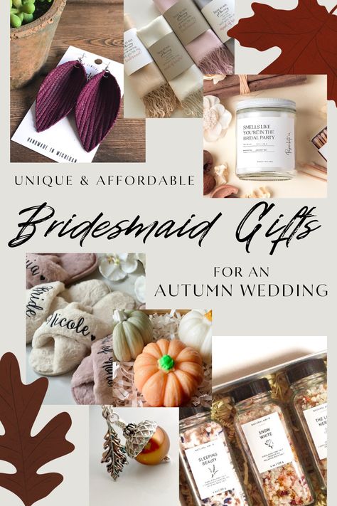 Fall Wedding Bridesmaids Gifts, Fall Bridesmaid Gifts, Fall Bridesmaid Proposal Ideas, Autumn Wedding Gifts For Guests, Fall Bridesmaids Proposal Ideas, Fall Theme Bridesmaid Proposal, Fall Bridesmaid Proposal Box Ideas, Fall Bridesmaid Proposal, Affordable Bridesmaid Gifts