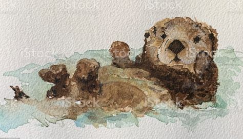 Otter Tattoo, Otter Art, Dream Journal, Download Image, Photo Download, Watercolor Animals, Funky Art, Animal Theme, Light Art