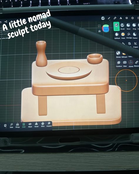 Been learning some nomad sculpt again. It took me like 5 tries to get the vase to look how I wanted 😅. Excited to keep on learning and creating. Following a @drugfreedave tutorial on @skillshare #nomadsculpt #nomadsculpting #3dart #learning3d #nomadsculptcreatives Nomad Sculpt, 3d Modeling, Keep On, Art Ideas, To Look, That Look, Take That, Vase, Quick Saves