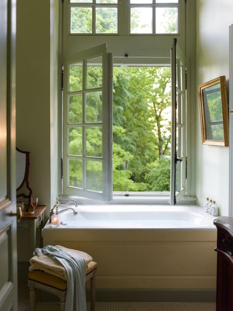 Timothy Corrigan, Famous Interiors, Bath Window, Modern Bathroom Renovations, Diy Bathroom Remodel, Interior Design Photos, Bathroom Windows, Design Photo, House Bathroom