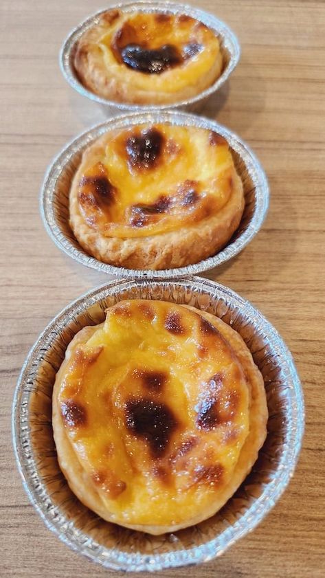 Easy and Fast Portuguese Egg Tart Recipe - Butter Joy Kitchen Egg Tarts Portuguese, Portuguese Egg Tart Recipe Easy, Portuguese Egg Tart Recipe, Egg Pastry, Egg Tart Recipe, Portuguese Egg Tart, Easy Tart Recipes, Sweet Custard, Egg Custard