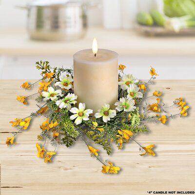 Diy flower candle