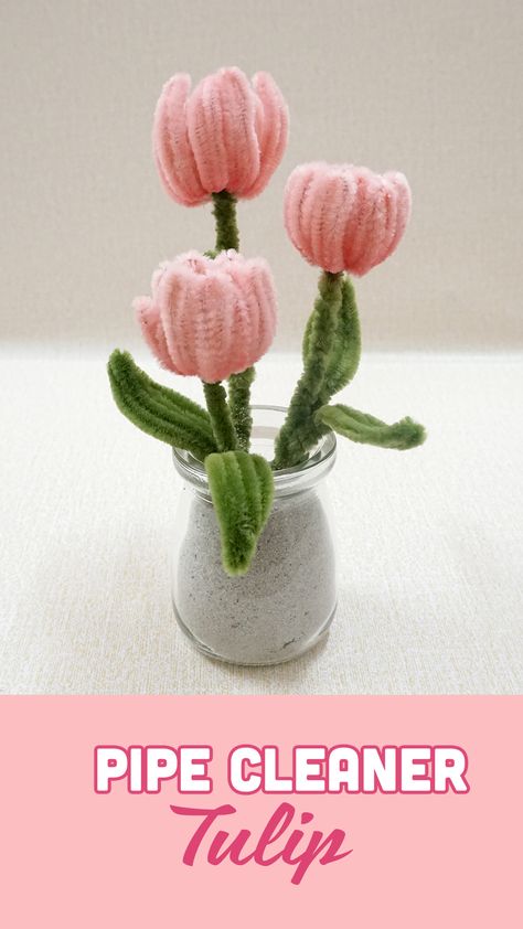 Flowers Made Out Of Pipe Cleaners, Easy Pipe Cleaner Flowers, How To Make Flowers Out Of Pipe Cleaners, Pipecleaner Flowers How To Make, Pipe Cleaners Flowers, Pipe Cleaner Flowers Tutorial, Flowers Out Of Pipe Cleaners, Pipe Cleaner Crafts Flower, How To Make Pipe Cleaner Flowers