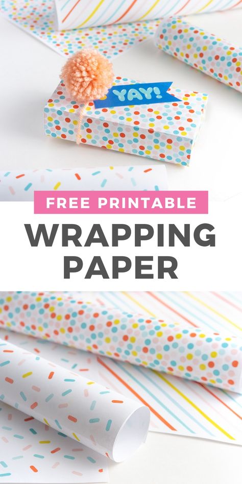 Need some last-minute wrapping paper & don’t want to run to the store? This #birthday #printable wrapping paper is a fun and inexpensive way to wrap a gift! The cute printable wrapping paper is perfect for dressing up your presents for birthday and other festive occasions. Custom Gift Wrapping Paper, Free Wrapping Paper Printable, Gift Paper Design Free Printable, Gift Wrapper Printable, Printable Wrapping Paper Free Patterns, Gift Wrapper Design Free Printable, Gift Wrapper Design, Homemade Wrapping Paper Birthday, Kids Christmas Wrapping Paper