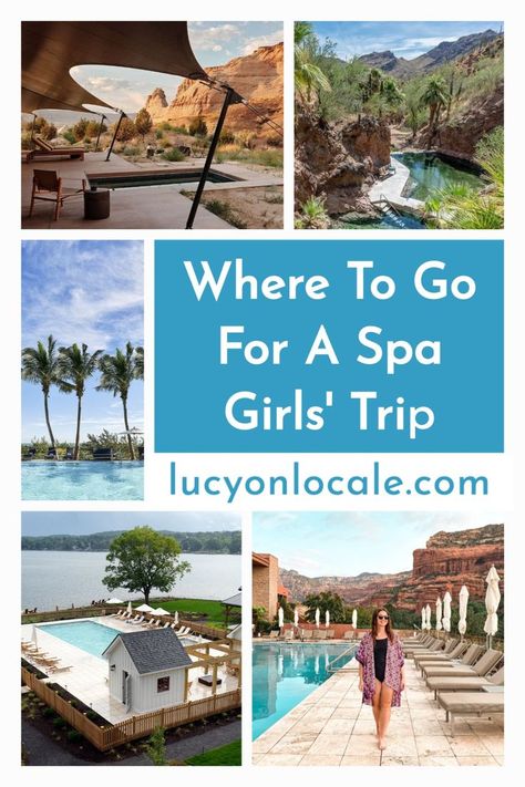 Spa Retreat Ideas, Spa Retreats, Wellness Retreat Bachelorette, Girls Getaway Weekend, Girls Spa Weekend Getaway, Spa Weekend Getaway, Spa Resorts United States, Girls Trip Destinations, Girlfriend Trips