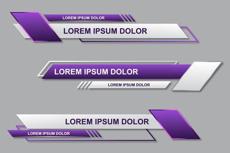 Modern stylish lower third banner template design. Graphic set of Broadcast News Lower Thirds Banner for Television. Vector video headline title Red Banner, Broadcast News, Lower Third, Lower Thirds, Title Design, Banner Template Design, Coupon Book, Homescreen Wallpaper, Web Banner