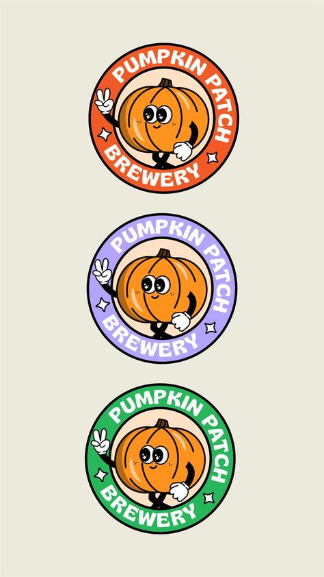 I created this fun and festive badge logo design for Pumpkin Patch Brewery. You Look Mint is a branding and graphic design studio that helps small businesses and entrepreneurs stand out from the crowd with unique and captivating brand identities Pumpkin Logo Design, Pumpkin Graphic Design, Pumpkin Logo, Badge Logo Design, Harvest Fest, Web Design Projects, Graphic Design Studio, Badge Logo, Hero Wallpaper