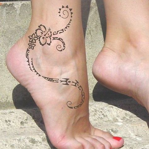 Check out ** 60+ Ankle Tattoos for Ladies | Cuded Rebirth Tattoo, Ankle Tattoo Designs, Maori Tattoos, Ankle Tattoos For Women, Sea Tattoo, Foot Tattoos For Women, Hawaiian Tattoo, Cute Small Tattoos, Tattoo Feminina