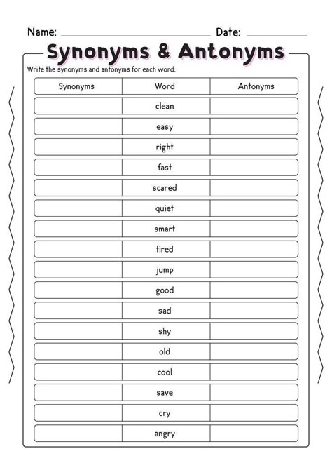 Synonyms And Antonyms Grade 2, Synonyms And Antonyms Worksheet Grade 3, Antonyms Worksheet For Grade 5, Synonyms And Antonyms Worksheet Grade 5, Synonyms And Antonyms Worksheet Grade 4, Antonyms Worksheet Grade 3, Synonyms Worksheet Grade 5, Worksheets For Middle Schoolers, Synonyms Worksheet For Grade 3