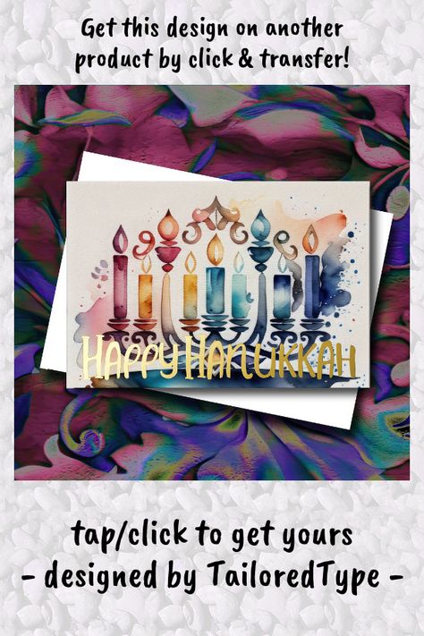 Happy Hanukkah Images, Jewish Holiday Cards, Hanukkah Celebration, Watercolor Painting Abstract, Hanukkah Crafts, How To Celebrate Hanukkah, Hanukkah Cards, Family Christmas Cards, Hanukkah Menorah