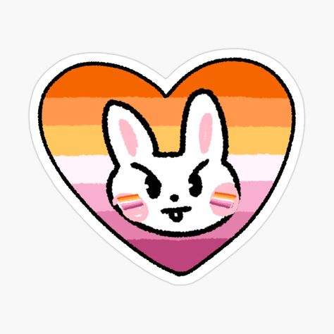 Get my art printed on awesome products. Support me at Redbubble #RBandME: https://www.redbubble.com/i/sticker/leebit-lesbian-heart-by-faeria/151079875.EJUG5?asc=u Happy Mail Printable, Lesbian Stickers, Stickers Ideas, Cartoon Stickers, Heart Stickers, Happy Mail, Printable Stickers, Laptop Stickers, Cute Stickers