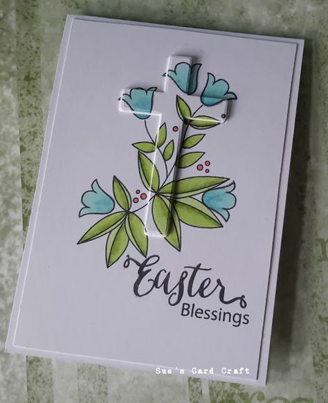 Diy Easter Cards, Easter Cards Religious, Valentines Day Crafts, Christian Ideas, Stampin Up Easter, Craft Easter, Easter Cards Handmade, Card Inspo, Bible Illustrations