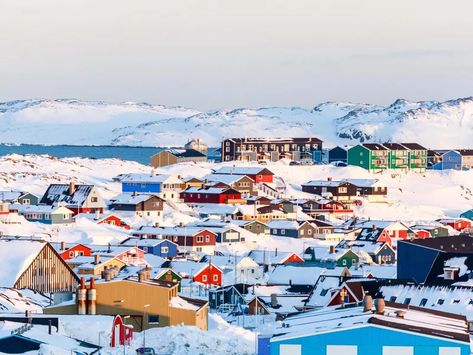 Nuuk one of the coldest places on earth Manifest Travel, Nordic Vibes, Nuuk Greenland, Coldest Place On Earth, Cold Places, Environment References, Greenland Travel, Faraway Tree, Breathtaking Scenery