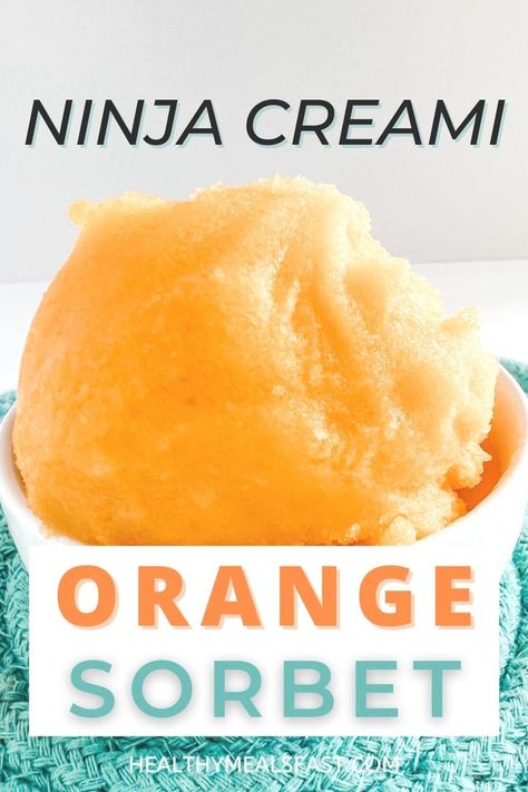 Ninja CREAMi Orange Sorbet Orange Sorbet Recipe Ice Cream Maker, Ninja Creami Mandarin Orange, Ninja Creami Orange Creamsicle Ice Cream, Orange Sherbert Ninja Creami, Ninja Creami Creamsicle, Ninja Creami Orange Sherbet, Ninja Creami Orange Creamsicle, Vegan Creami Ninja Recipe, Ninja Creami Sorbet Recipes Frozen Fruit