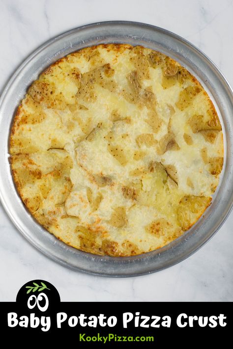 Potatoe Pizza, Potato Crust Pizza, Potato Pizza Crust, Baby Potato, Potato Crust, Delicious Pizza Recipes, Potato Pizza, Pizza Crusts, Pizza Crust Recipe