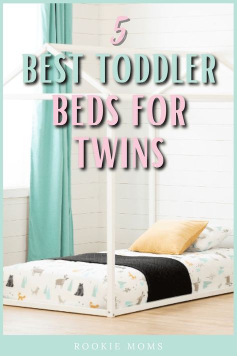 It’s the first big move to independence: a toddler bed. If you have twins that's x2! We've got some tips to help you out and the best toddler bed for twins. Bed For Twins, Twin Toddler Bedroom, Twin Baby Beds, Toddler Twin Bed, Twin Cribs, Abc Kids, Having Twins, Twin Toddlers, Toddler Parenting