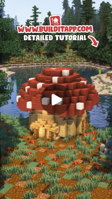 Mushroom Homes Minecraft, Mushroom Starter House Minecraft, Mushroom Building Minecraft, Mooshroom Island Builds Minecraft, Minecraft House Mushroom, Minecraft Gnome, Minecraft Mushroom House Tutorial, Minecraft Mushroom Village, Minecraft Mushroom Builds